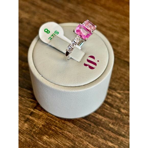 Bomb Party RBP5497 A Mesmerizing Gaze LC Pink Corundum & Rose Quartz Size 8 - Picture 3 of 5